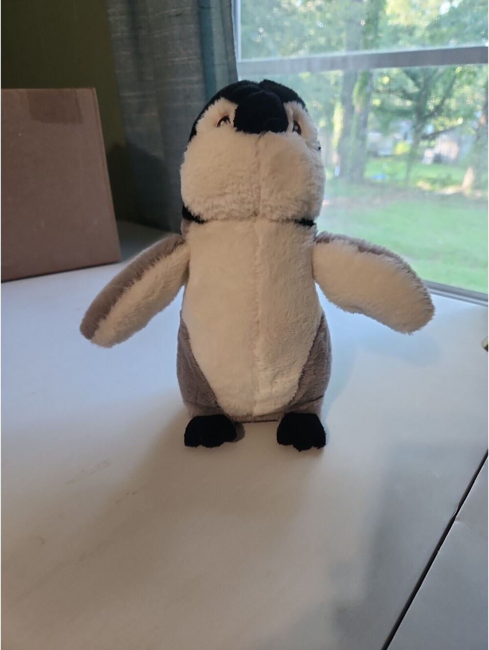 Eco Nation Aurora Small Penguin Realistic Plush Stuffed Animal Toy